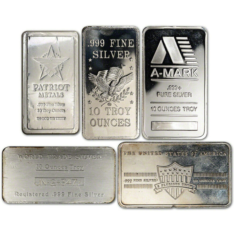 10 oz Silver Bars For Sale NPMEX